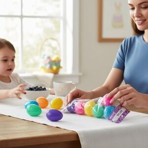 Festive Voice Plastic Easter Eggs 18ct Multicolor New 3 Packs Neon
